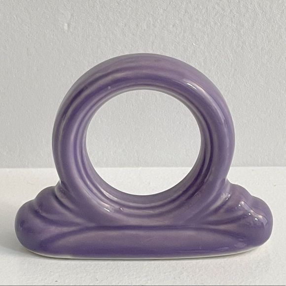 Fiesta Homer Laughlin Retired Limited Edition Color Lilac Napkin Ring 1994-1995 - Picture 7 of 13